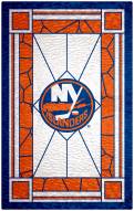 New York Islanders 11" x 19" Stained Glass Sign