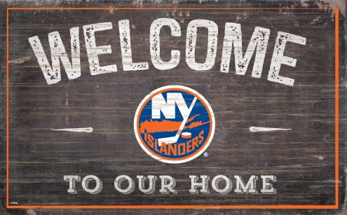 New York Islanders 11&quot; x 19&quot; Welcome to Our Home Sign