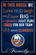 New York Islanders 17" x 26" In This House Sign