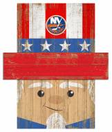 New York Islanders 19" x 16" Patriotic Head