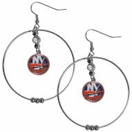 New York Islanders 2" Hoop Earrings