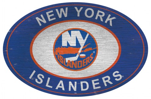New York Islanders 46&quot; Heritage Logo Oval Sign