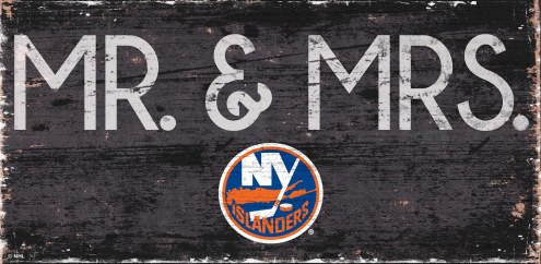New York Islanders 6&quot; x 12&quot; Mr. & Mrs. Sign