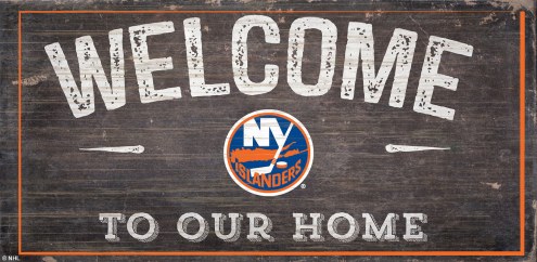 New York Islanders 6&quot; x 12&quot; Welcome Sign