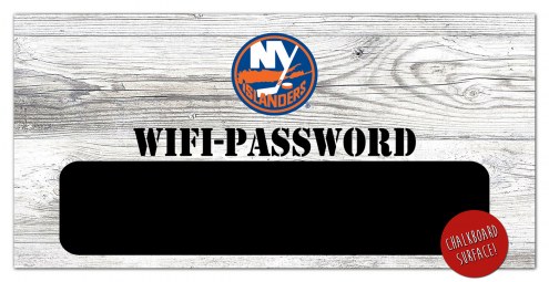 New York Islanders 6&quot; x 12&quot; Wifi Password Sign