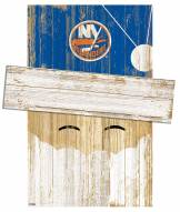 New York Islanders 6" x 5" Santa Head