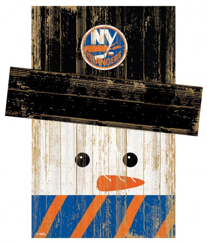 New York Islanders 6&quot; x 5&quot; Snowman Head