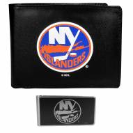 New York Islanders Bi-fold Wallet & Black Money Clip