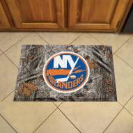 New York Islanders Camo Scraper Door Mat