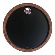 New York Islanders Chalkboard ""Faux"" Barrel Top Sign