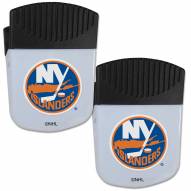 New York Islanders Chip Clip Magnet with Bottle Opener - 2 Pack