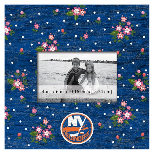 New York Islanders Floral 10&quot; x 10&quot; Picture Frame