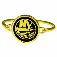 New York Islanders Gold Tone Bangle Bracelet