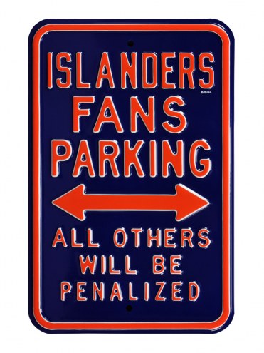 New York Islanders Penalized Parking Sign