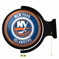 New York Islanders Round Rotating Lighted Wall Sign