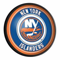 New York Islanders Round Slimline Lighted Wall Sign