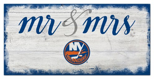 New York Islanders Script Mr. & Mrs. Sign