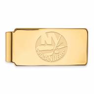 New York Islanders Sterling Silver Gold Plated Money Clip
