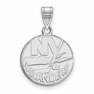 New York Islanders Sterling Silver Medium Pendant