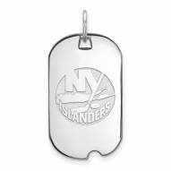 New York Islanders Sterling Silver Small Dog Tag