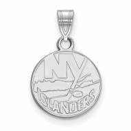 New York Islanders Sterling Silver Small Pendant