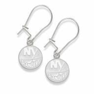 New York Islanders Sterling Silver Wire Dangle Earrings