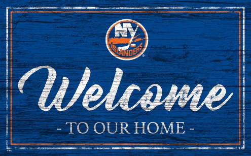 New York Islanders Team Color Welcome Sign