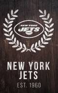 New York Jets 11" x 19" Laurel Wreath Sign