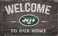 New York Jets 11" x 19" Welcome to Our Home Sign