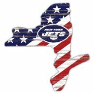 New York Jets 12" USA State Cutout Sign