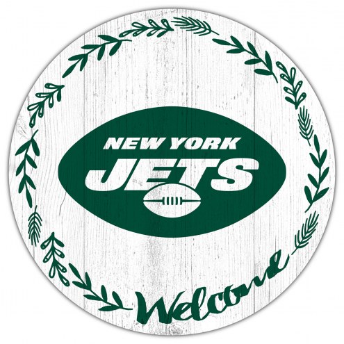 New York Jets 12&quot; Welcome Circle Sign