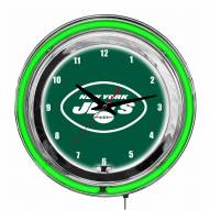 New York Jets 14" Neon Clock