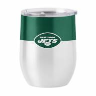 New York Jets 16 oz. Gameday Stainless Curved Beverage Tumbler