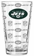 New York Jets 16 oz. Sandblasted Pint Glass