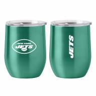 New York Jets 16 oz. Stainless Curved Beverage Glass