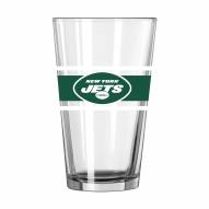 New York Jets 16 oz. Stripe Pint Glass