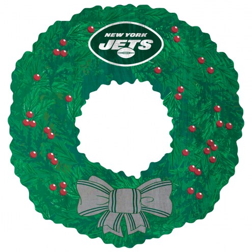 New York Jets 16&quot; Team Wreath Sign