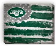 New York Jets 16" x 20" Flag Canvas Print