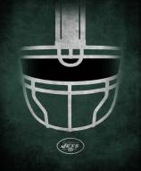 New York Jets 16" x 20" Ghost Helmet Canvas Print