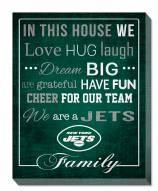 New York Jets 16" x 20" In This House Canvas Print