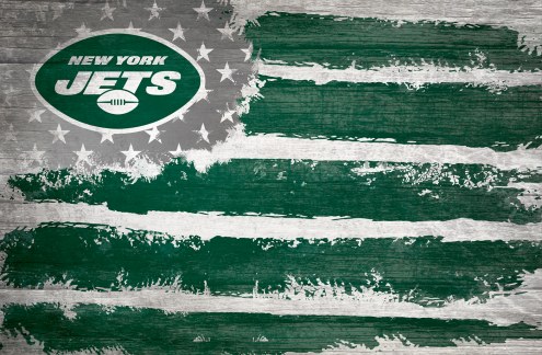 New York Jets 17&quot; x 26&quot; Flag Sign