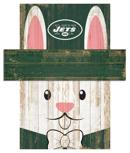 New York Jets 19&quot; x 16&quot; Easter Bunny Head