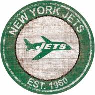 New York Jets 24" Heritage Logo Round Sign