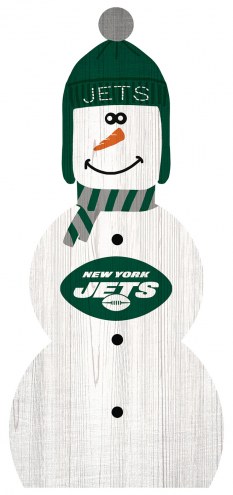 New York Jets 31&quot; Snowman Leaner