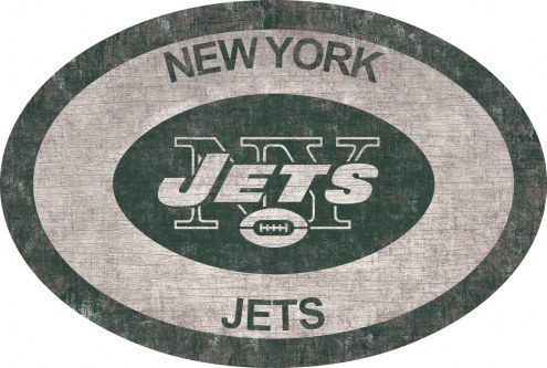 New York Jets 46&quot; Team Color Oval Sign