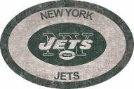New York Jets 46" Team Color Oval Sign