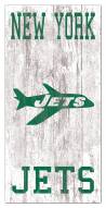 New York Jets 6" x 12" Heritage Logo Sign