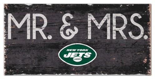 New York Jets 6&quot; x 12&quot; Mr. & Mrs. Sign