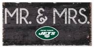 New York Jets 6" x 12" Mr. & Mrs. Sign