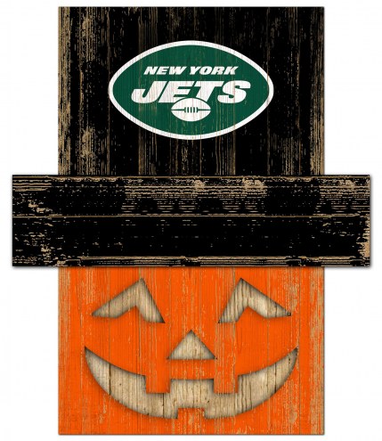 New York Jets 6&quot; x 5&quot; Pumpkin Head